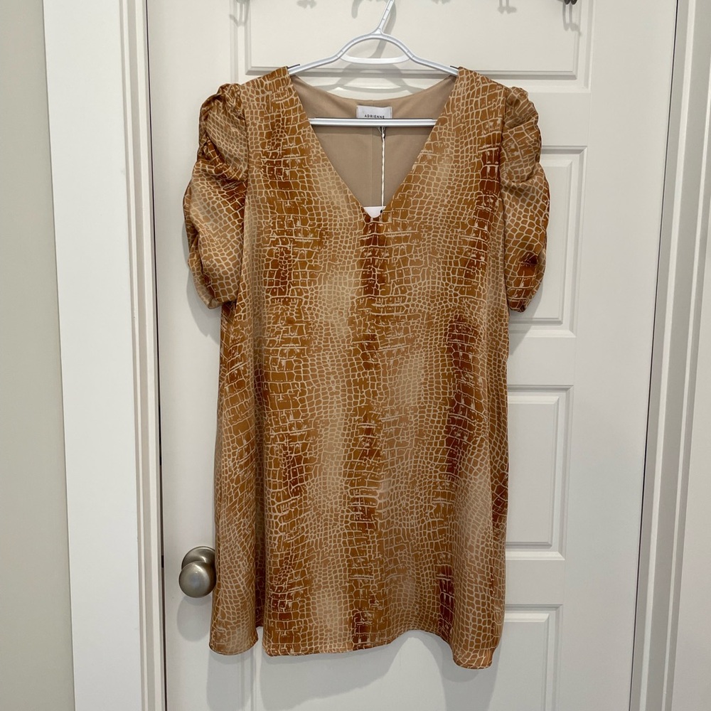 Snake-skin print dress